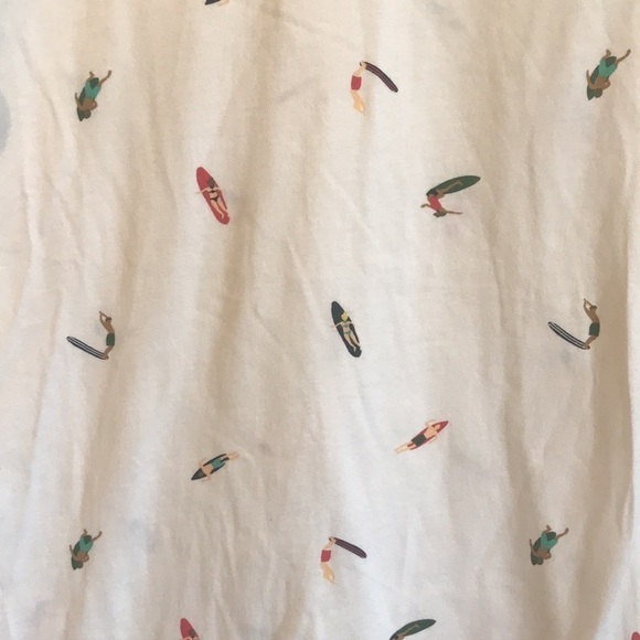 Roots all over surf print T-shirt unisex XL white - Picture 3 of 9